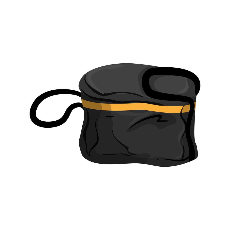 pack bag camp cartoon vector illustration