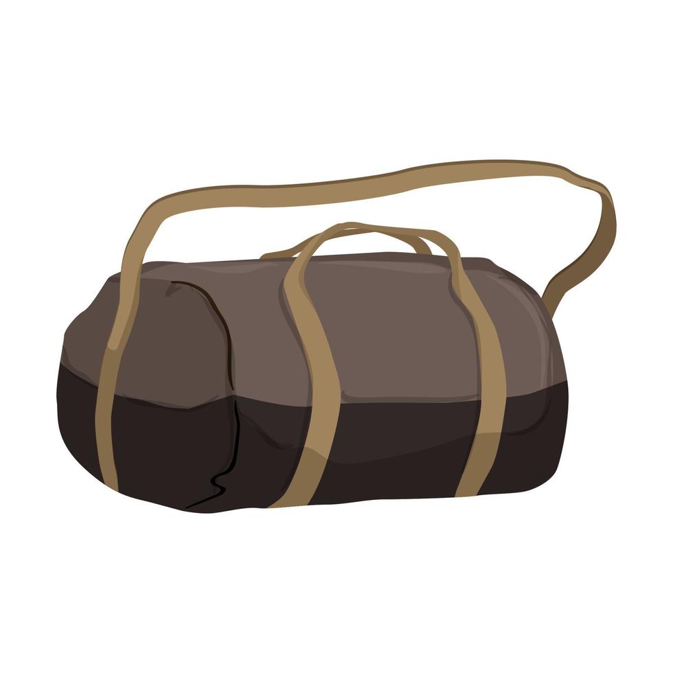 travel bag camp cartoon vector illustration