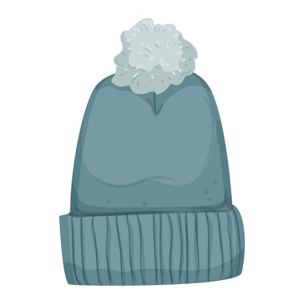 hat beanie color icon vector illustration