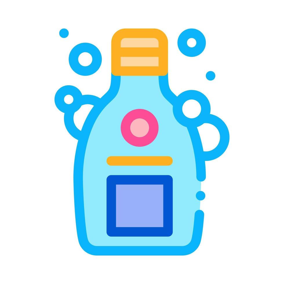 ilustración de símbolo de contorno de vector de icono de botella de champú