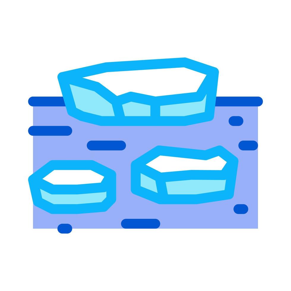 ice on water icon vector outline illustration