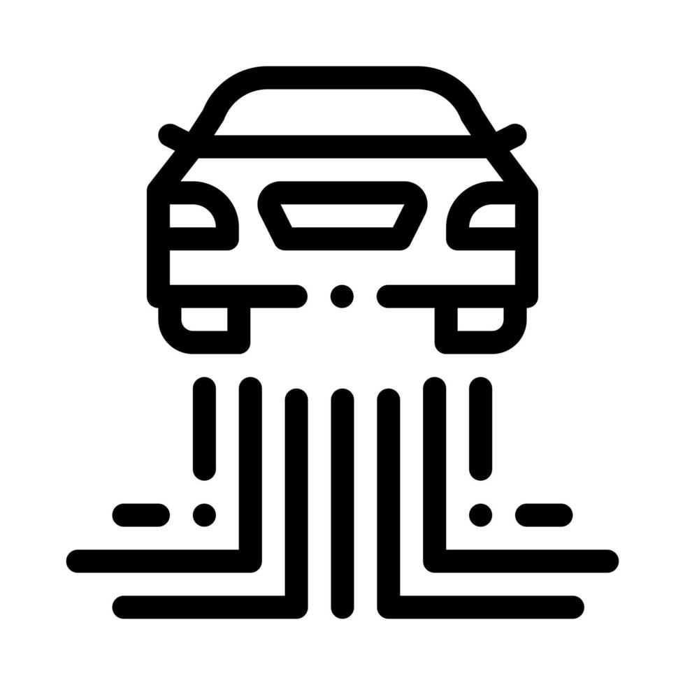 car electronic technology icon vector outline illustration