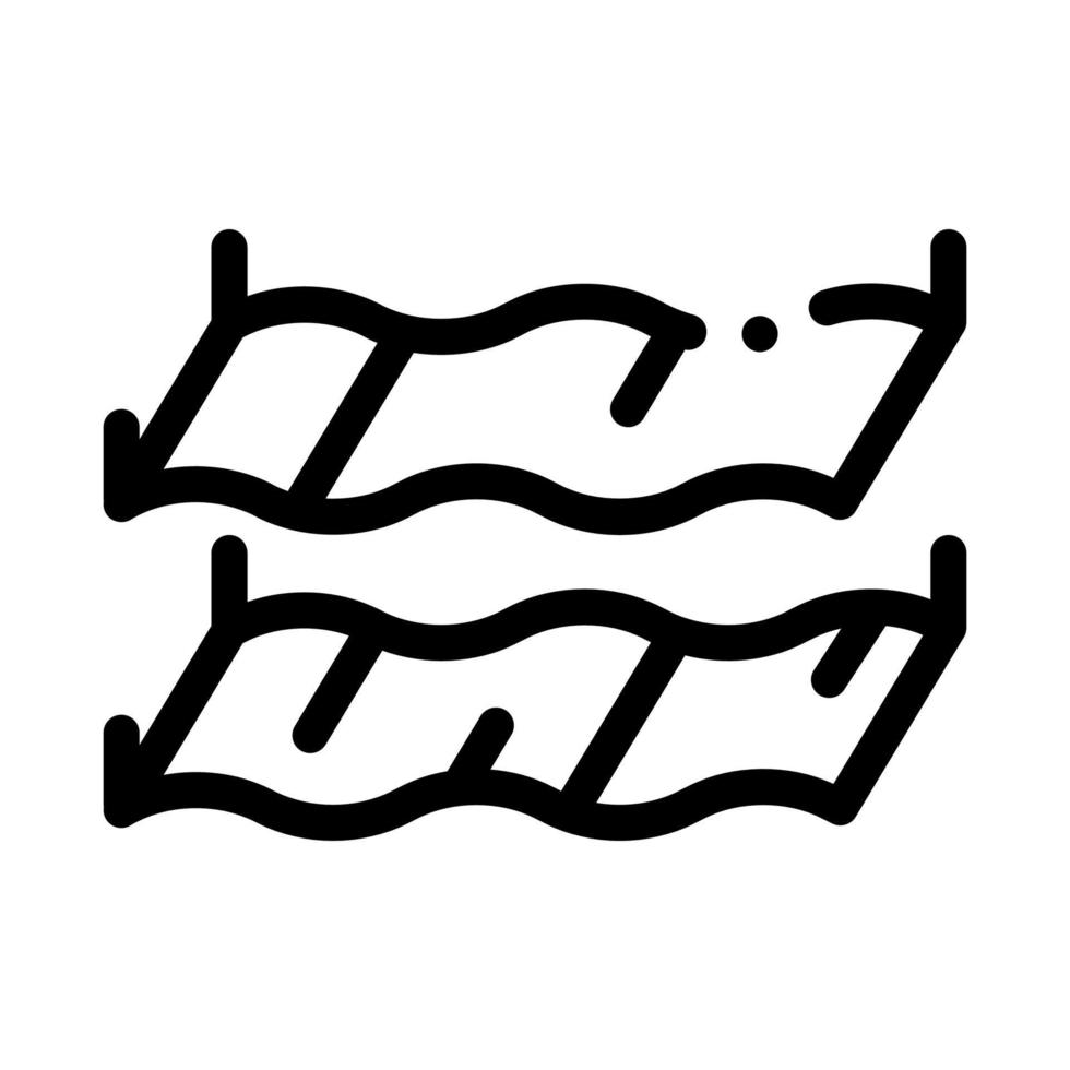 embossed stretch ceiling icon vector outline illustration