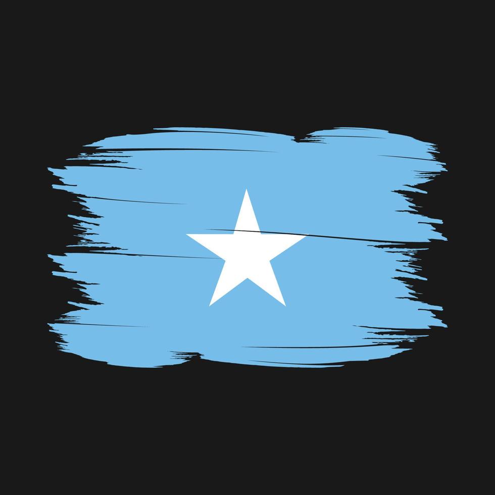 Somalia Flag Brush Vector Illustration