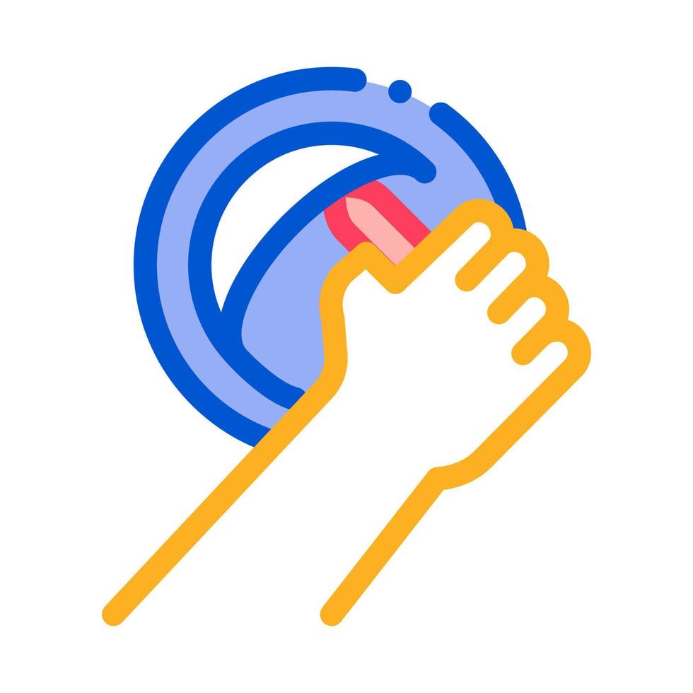 preparation of hole for lamp icon vector outline illustration