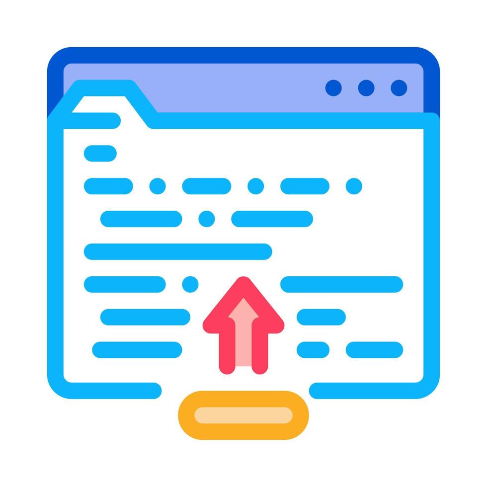 correction of mistakes in text icon vector outline illustration