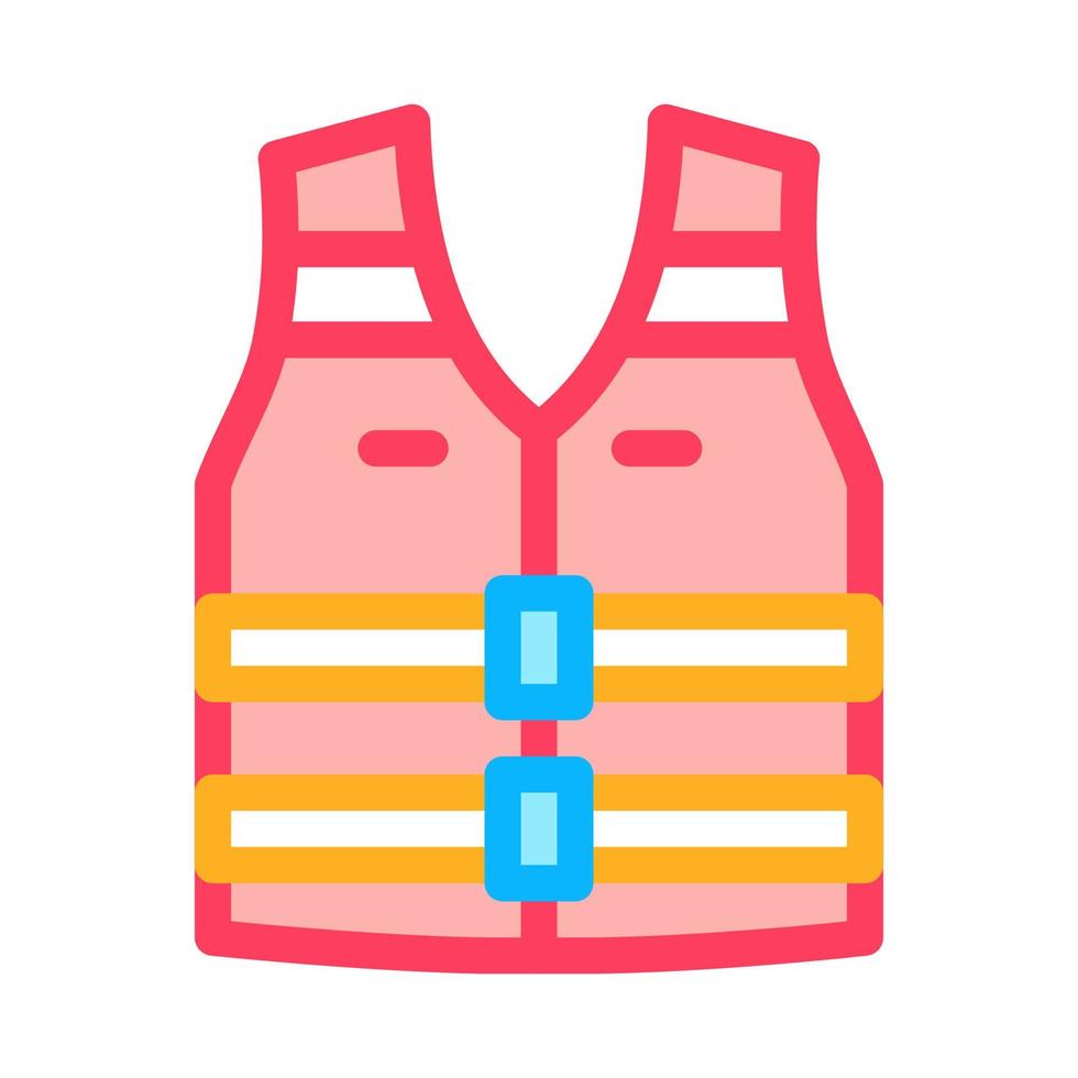 life vest icon vector outline symbol illustration