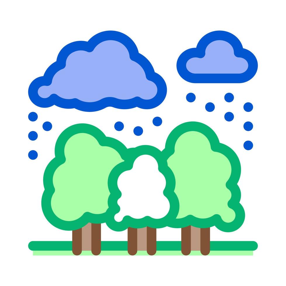 tropical rain icon vector outline symbol illustration