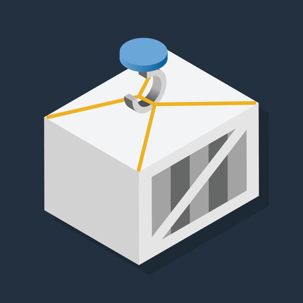 Container - Isometric 3d illustration. vector