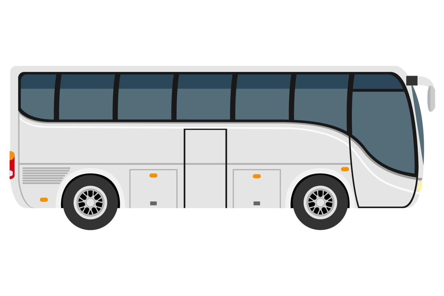 transporte para el transporte de mercancías o pasajeros icono plano ilustración vectorial aislado sobre fondo blanco vector