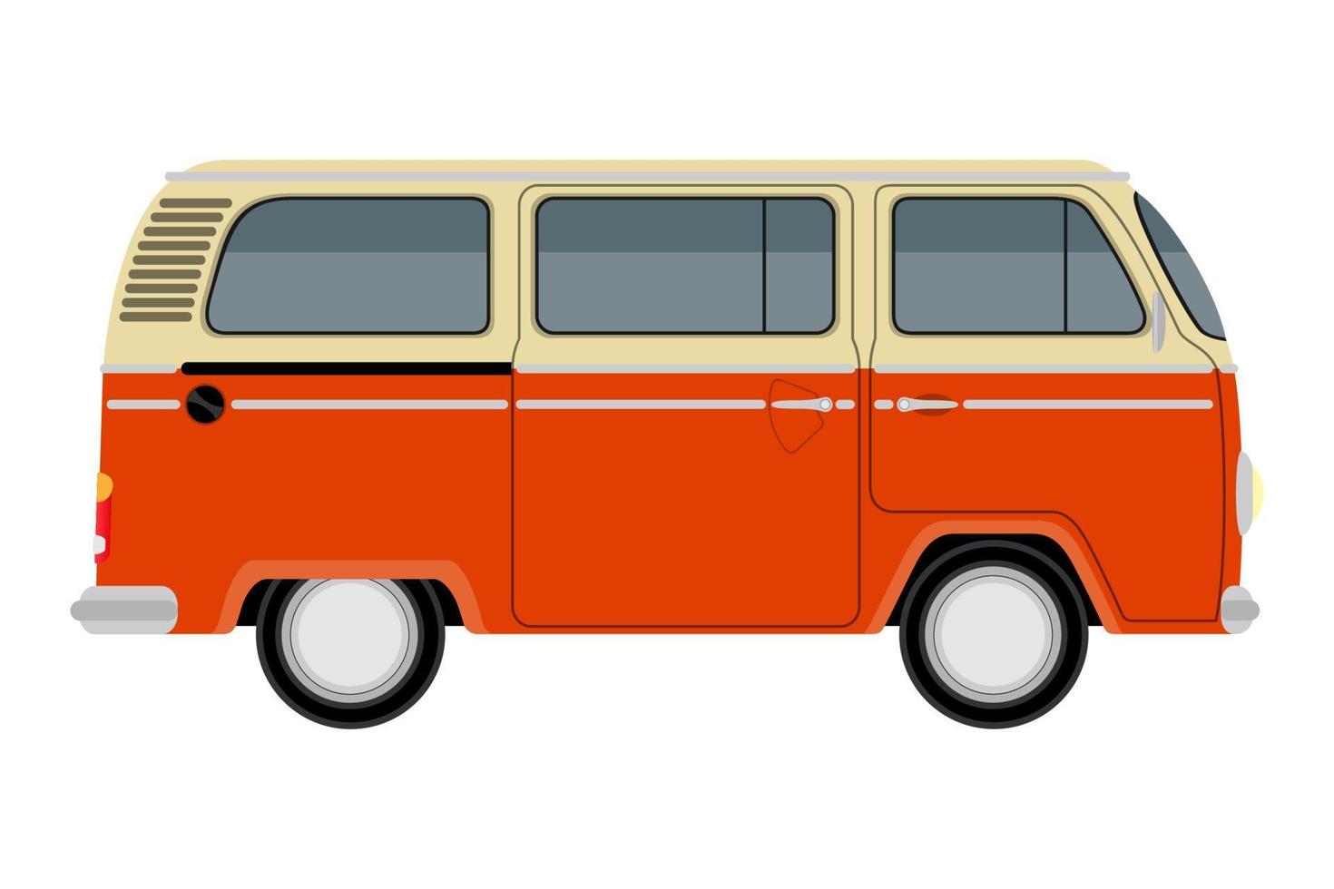 transporte para el transporte de mercancías o pasajeros icono plano ilustración vectorial aislado sobre fondo blanco vector