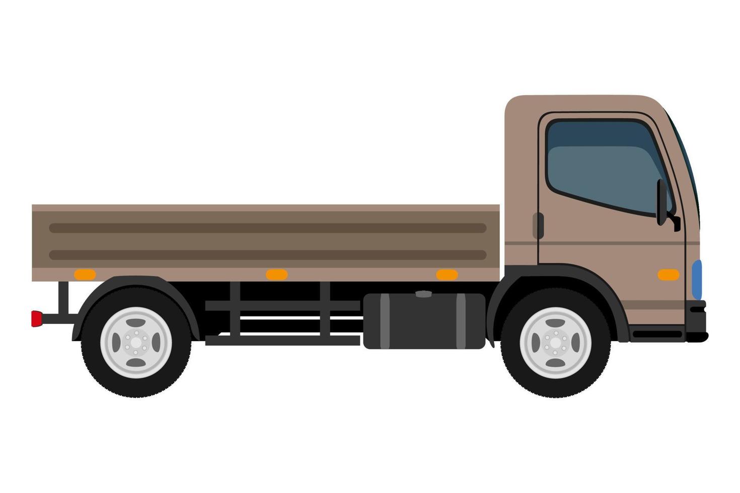 transporte para el transporte de mercancías o pasajeros icono plano ilustración vectorial aislado sobre fondo blanco vector