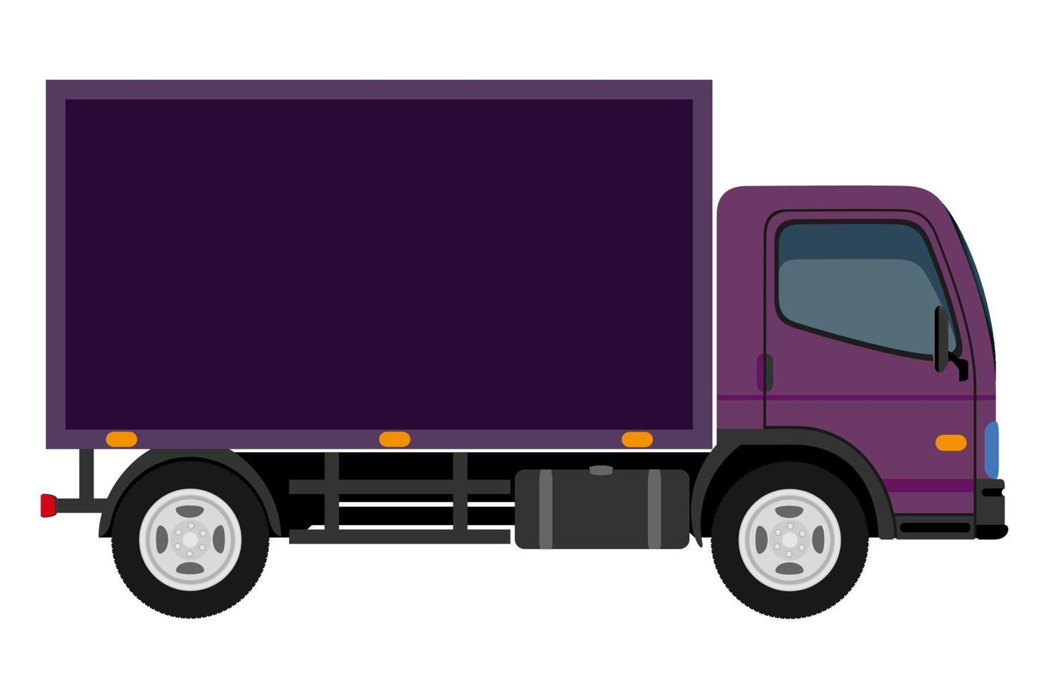 transporte para el transporte de mercancías o pasajeros icono plano ilustración vectorial aislado sobre fondo blanco vector