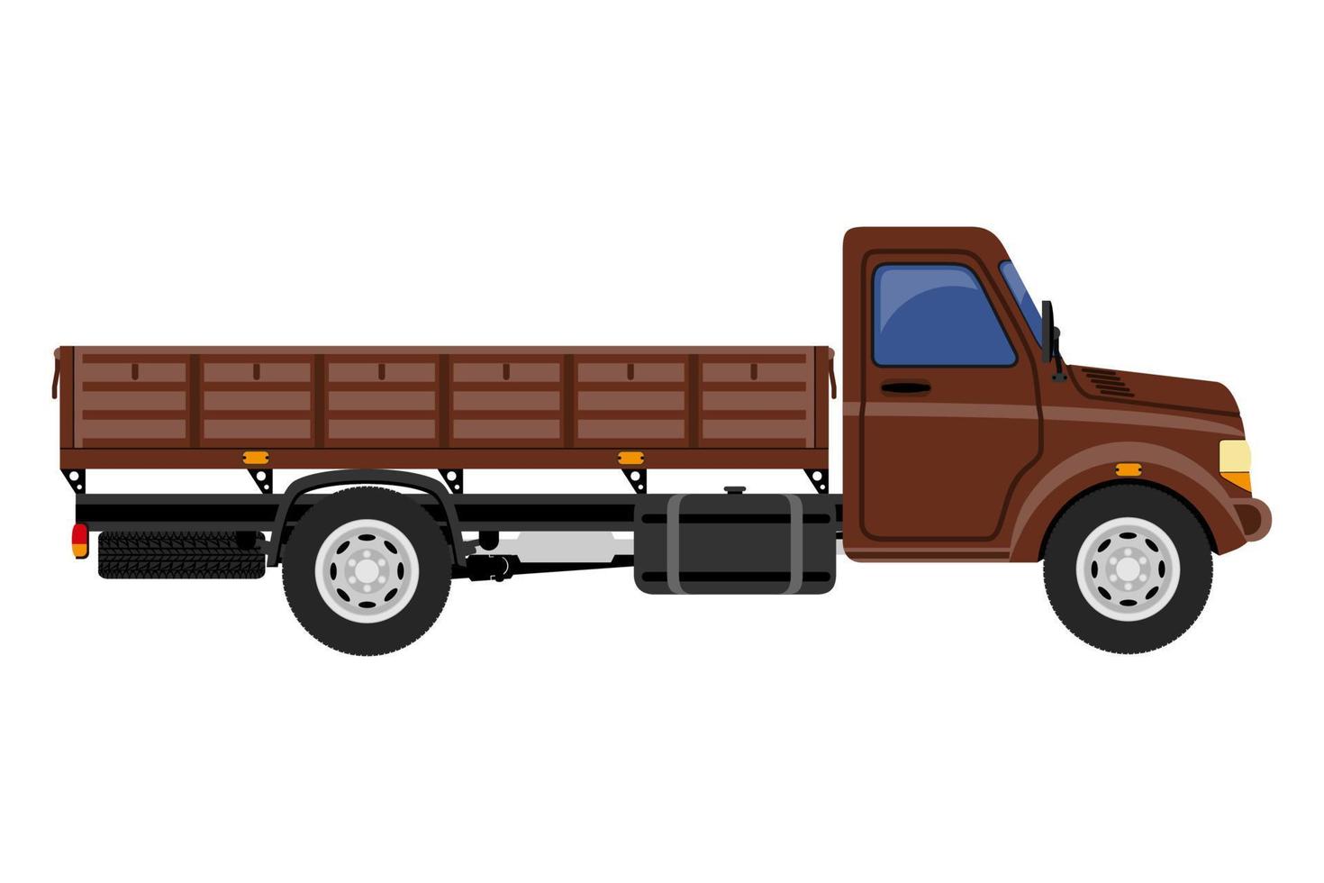 transport for the transportation of goods or passengers flat icon vector illustration isolated on white background