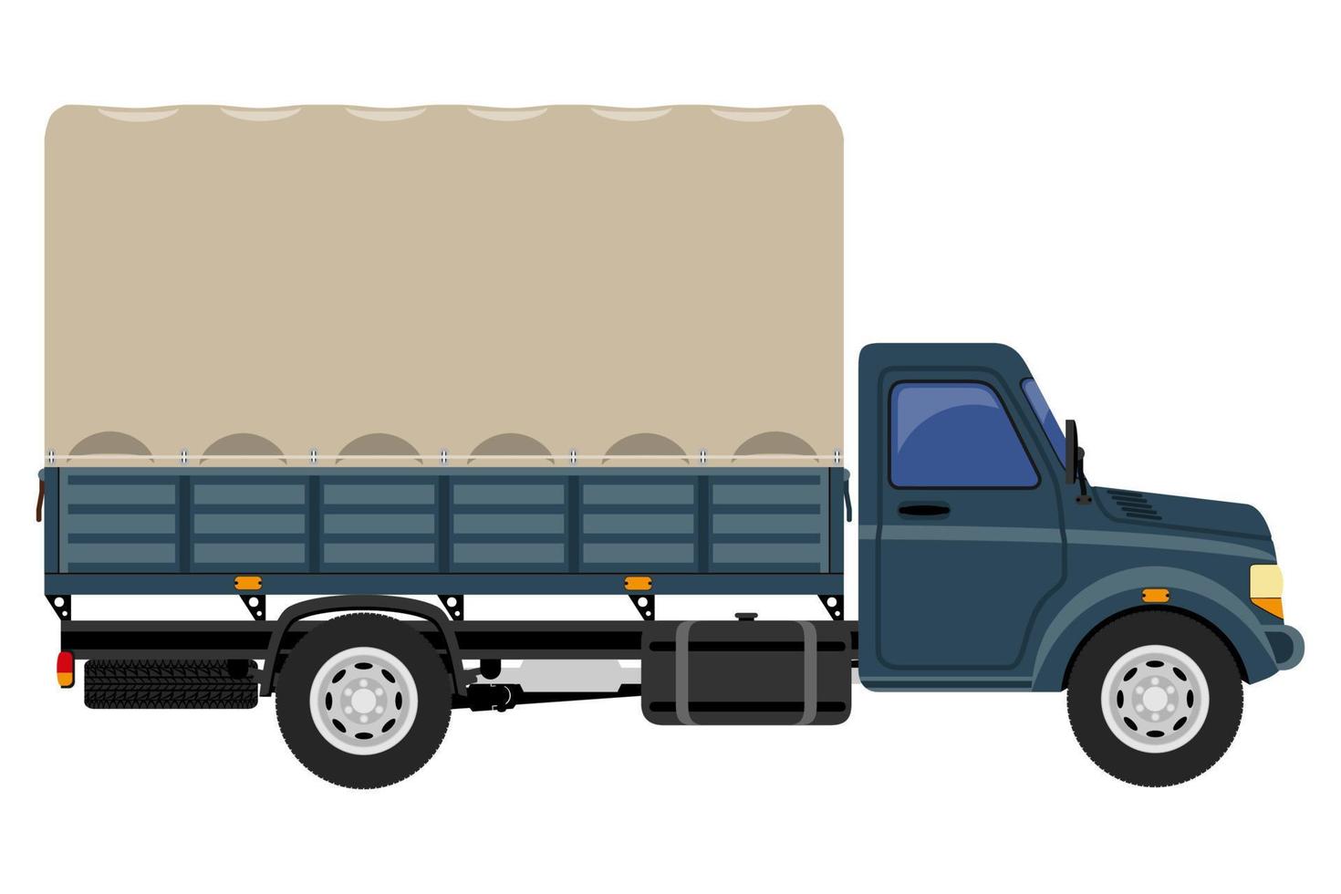 transport for the transportation of goods or passengers flat icon vector illustration isolated on white background