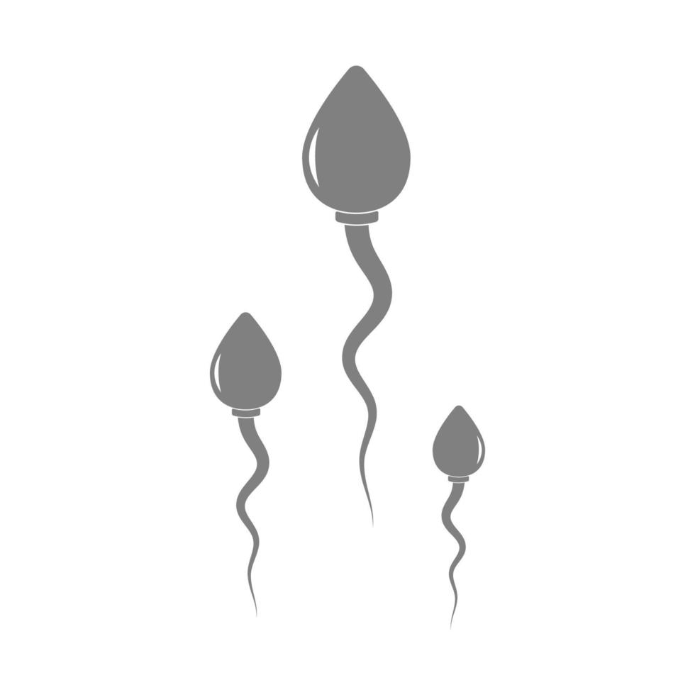 ilustración de diseño de icono de esperma vector