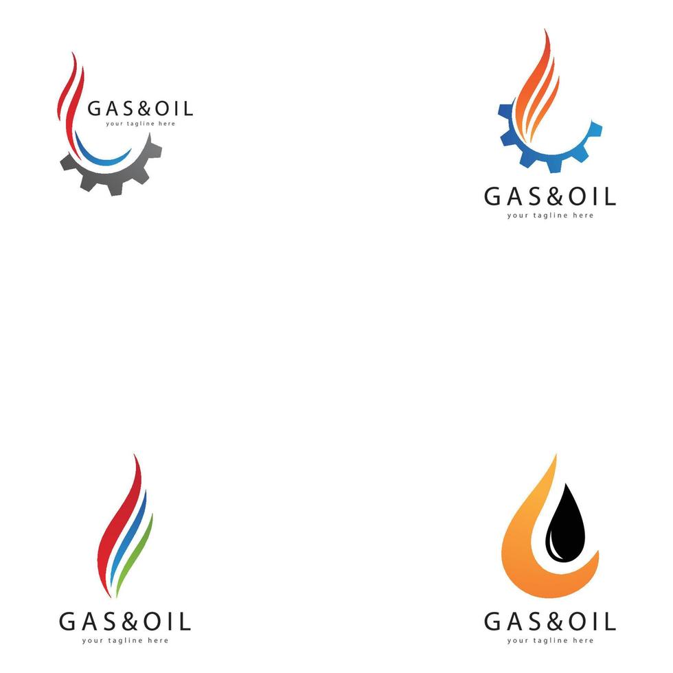 vector de logotipo de petróleo y gas