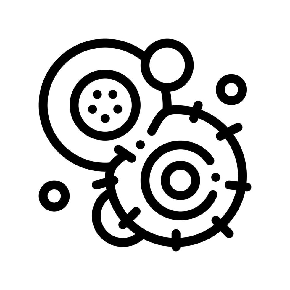 Cancerous Stem Cell Pathogen Element Vector Icon