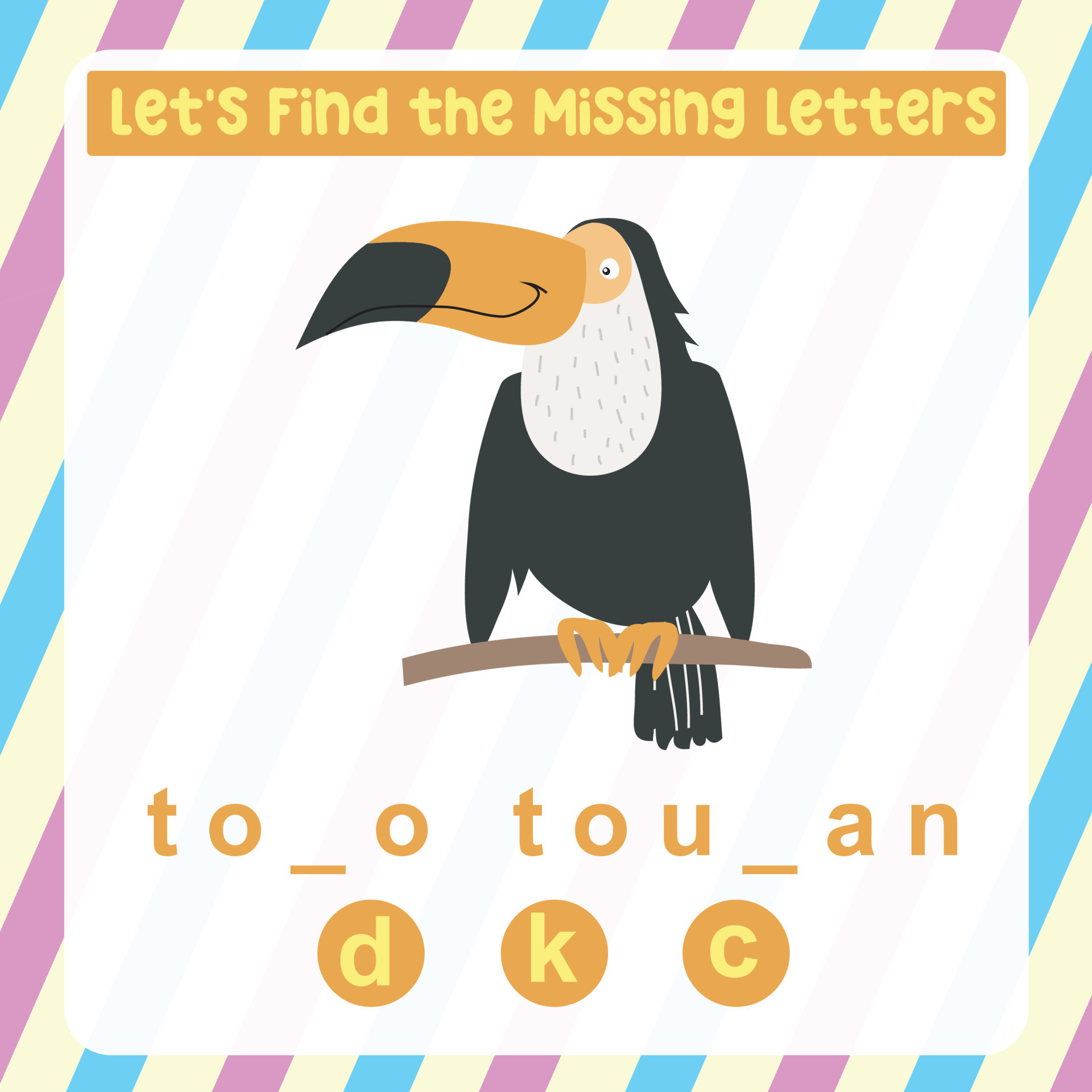 hoja de trabajo de letras faltantes. completar las letras de los