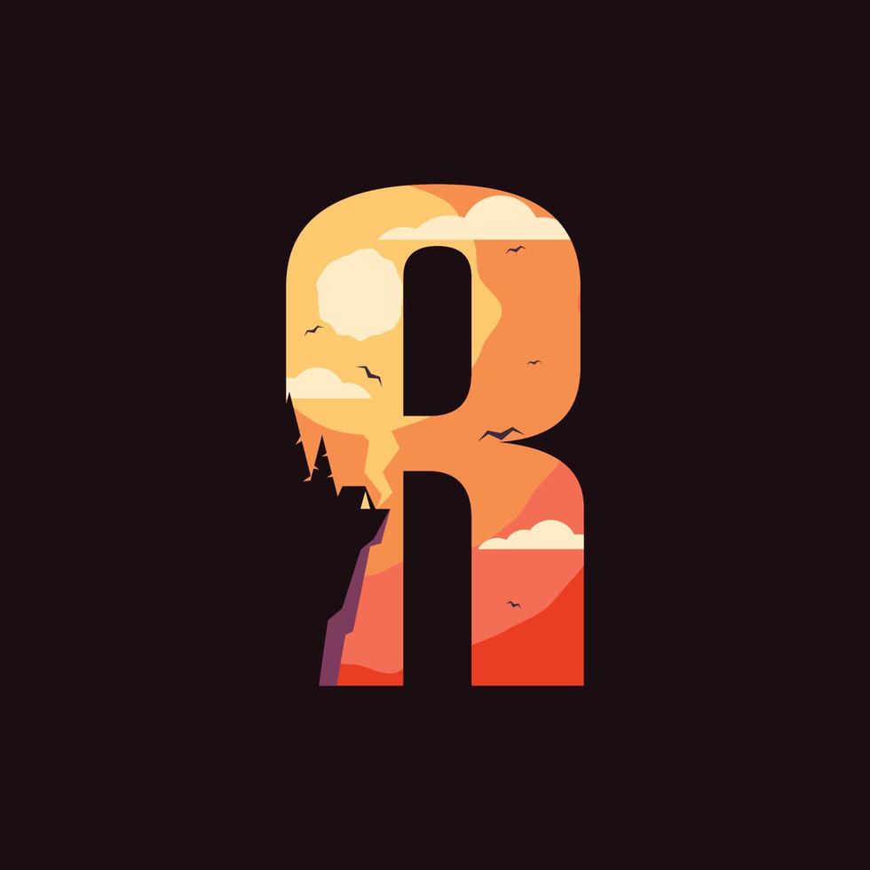Alphabet R Outdoor Logo vector