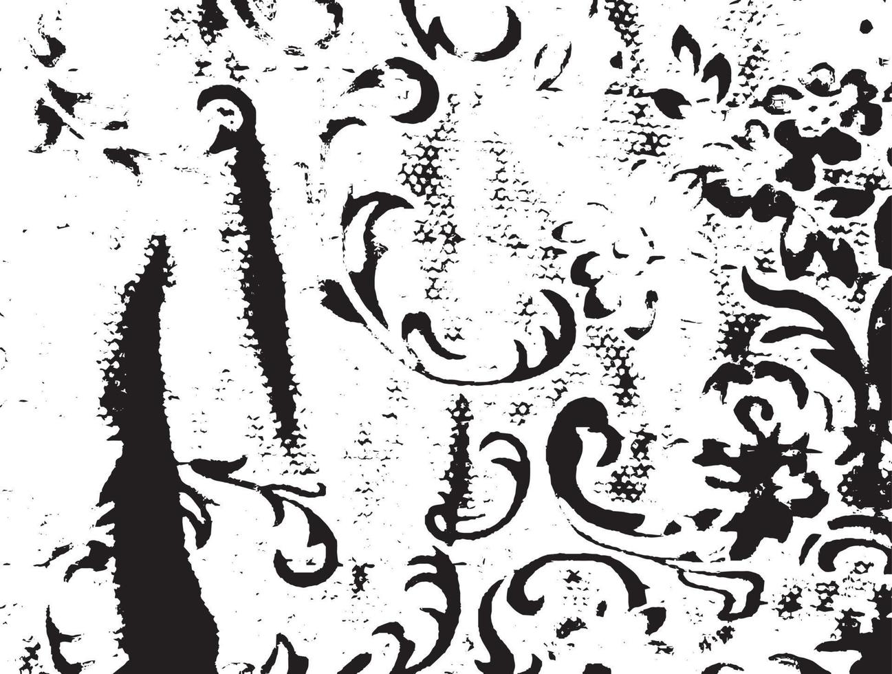 Black and white grunge texture vector