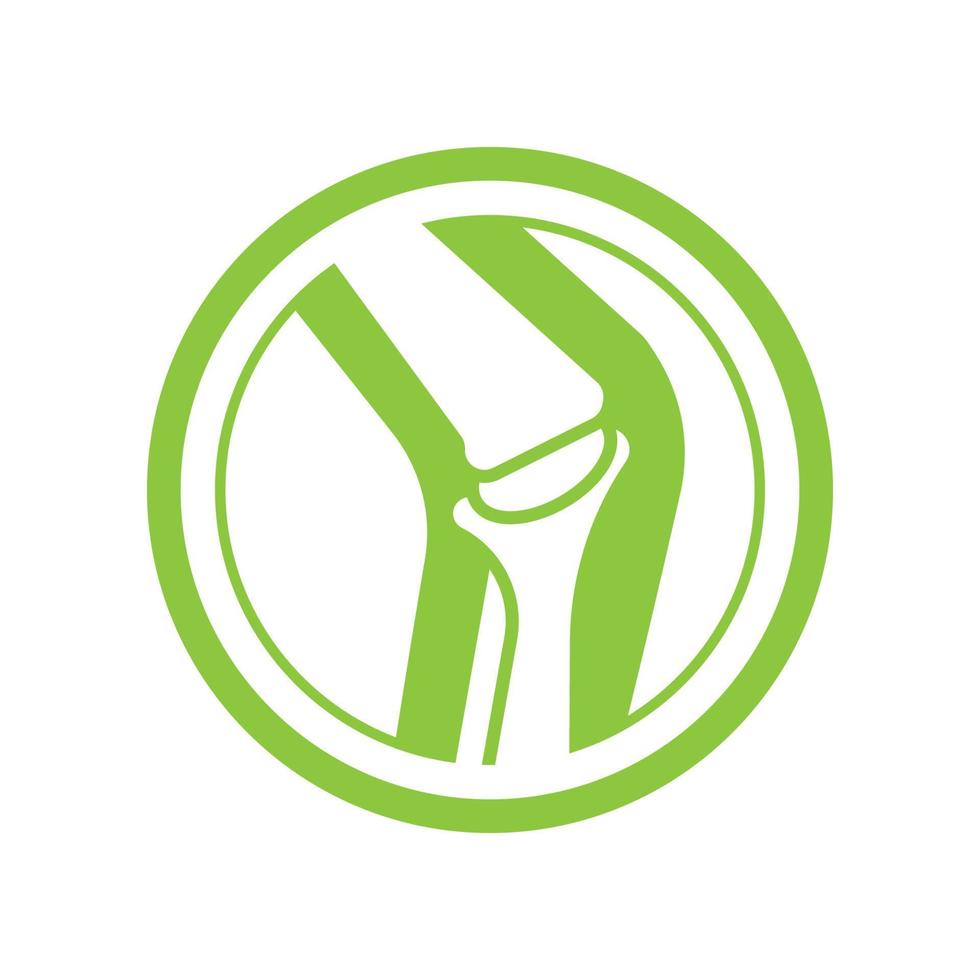 Joint bones vector logo design for orthopedic clinics
