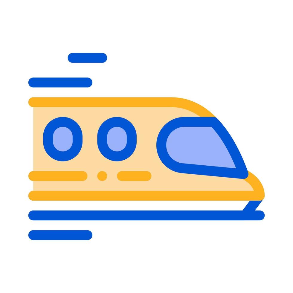 Public Transport Train Vector Thin Line Sign Icon