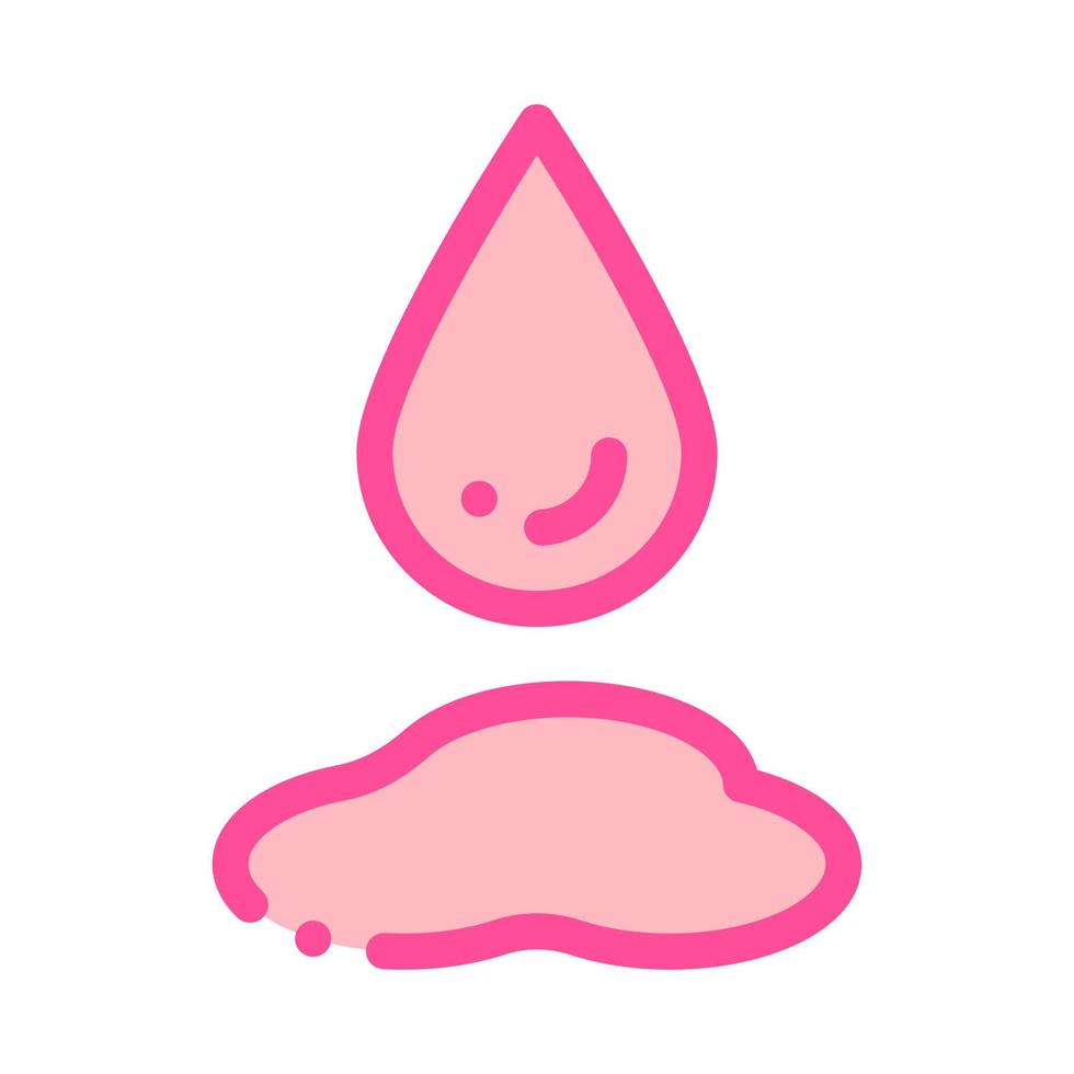 Drop Minor Bleeding Vector Sign Thin Line Icon