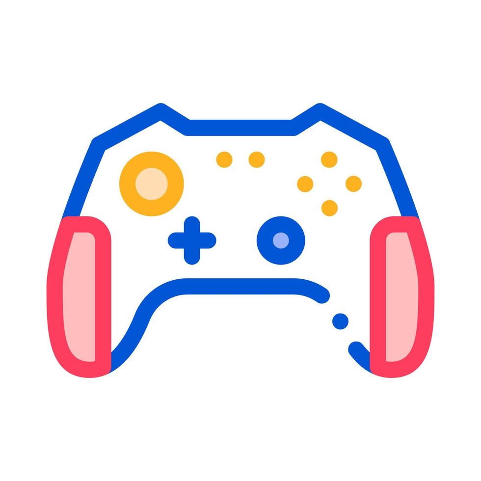 niños interactivos videojuegos gamepad vector icono