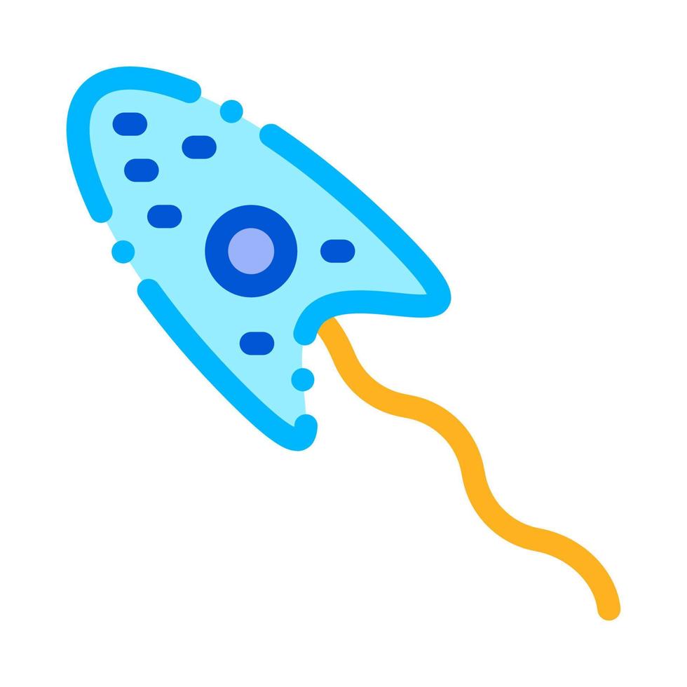 Microscopic Bacteria Germ Vector Thin Line Icon