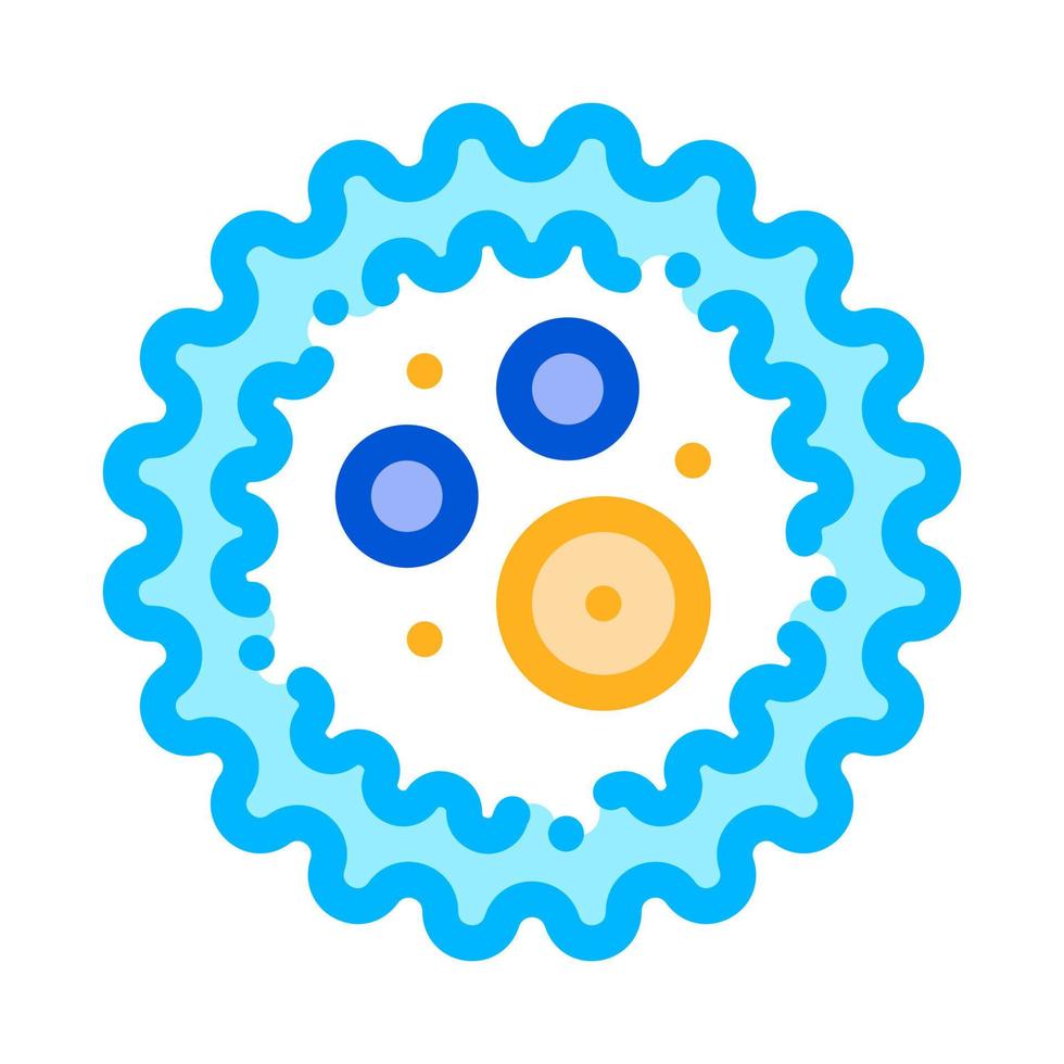 Microscopic Bacterium Microgerm Vector Sign Icon