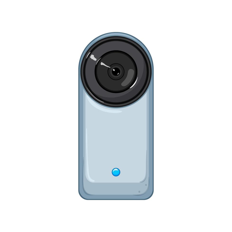 video action camera cartoon vector illustration