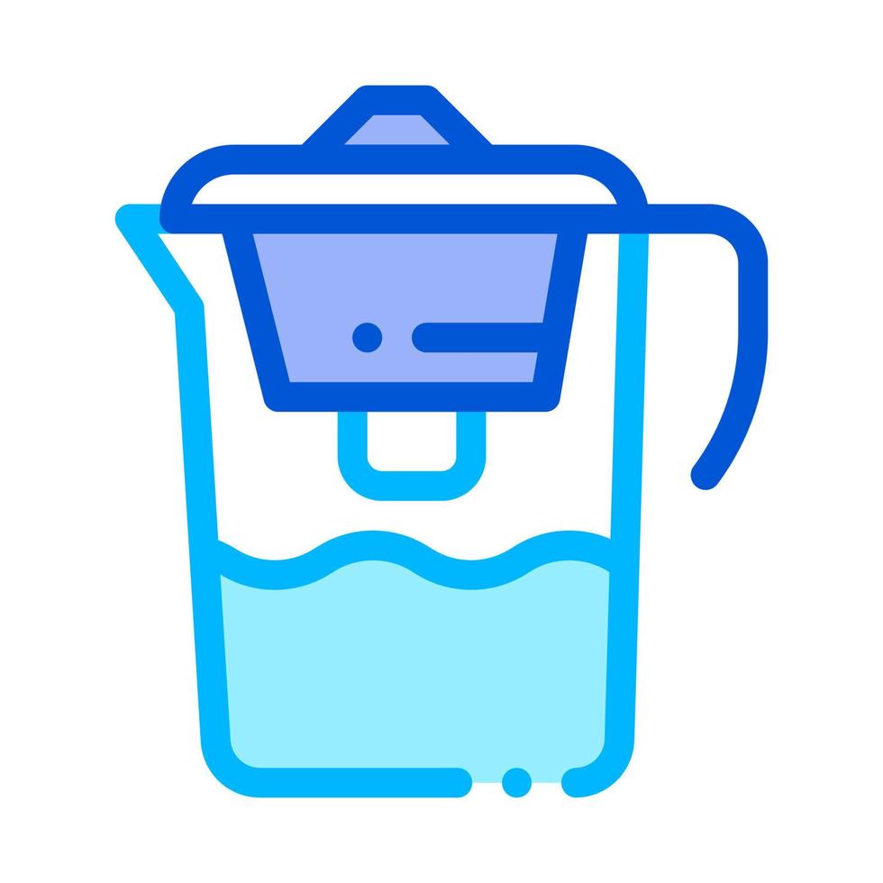 Healthy Water Home Filter Vector Thin Line Icon