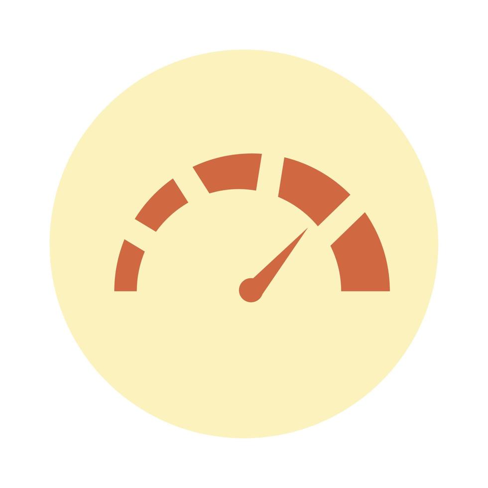 red gauge icon vector design