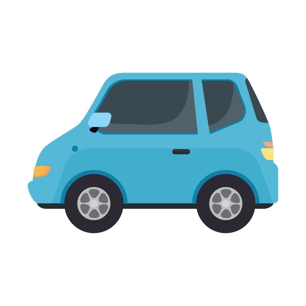 blue car vehicle vector design