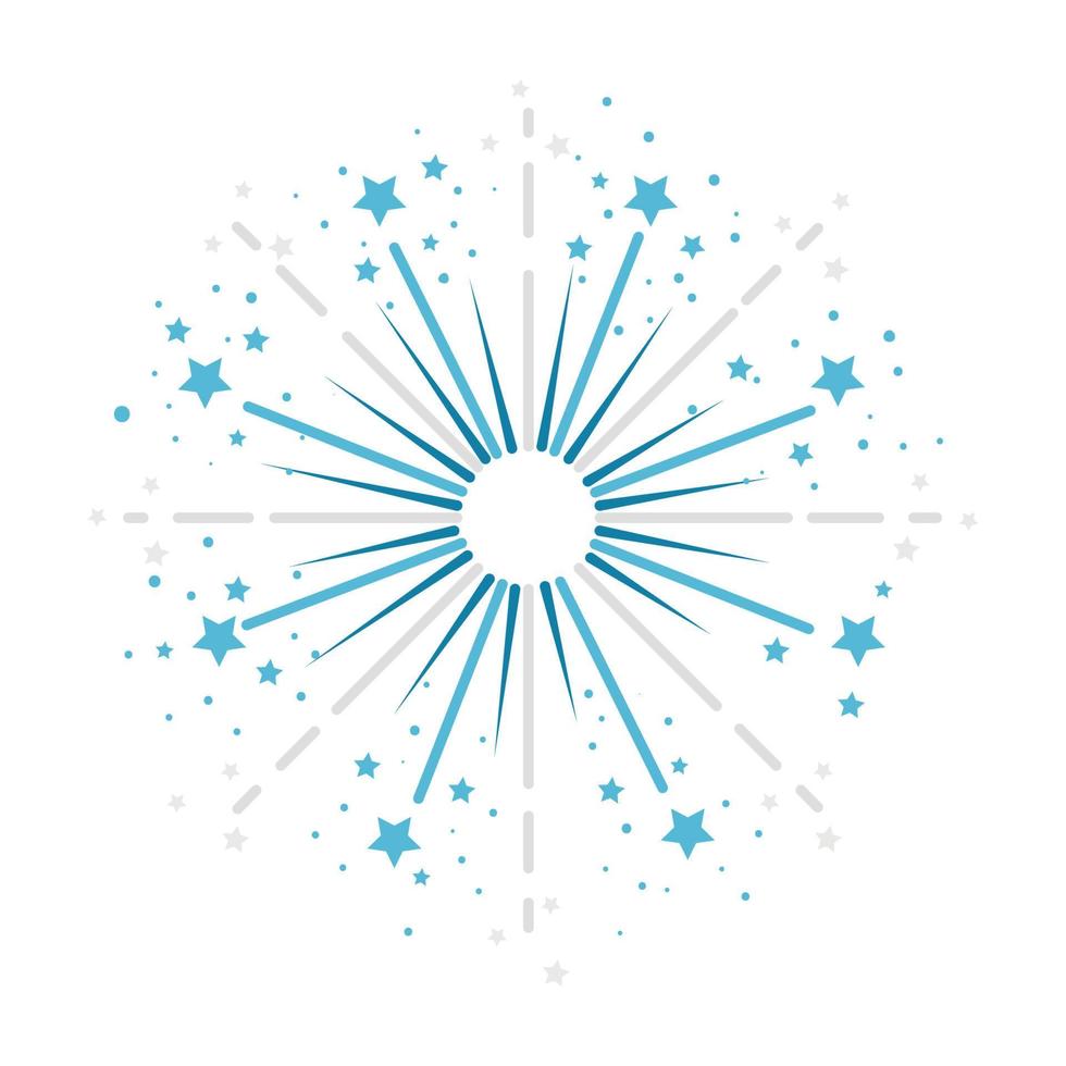 blue fireworks celebration on white background 17439932 Vector Art at