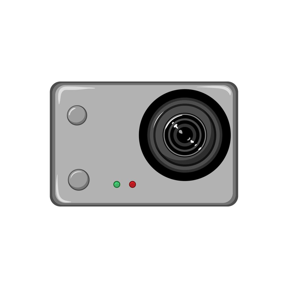 extreme action camera cartoon vector illustration