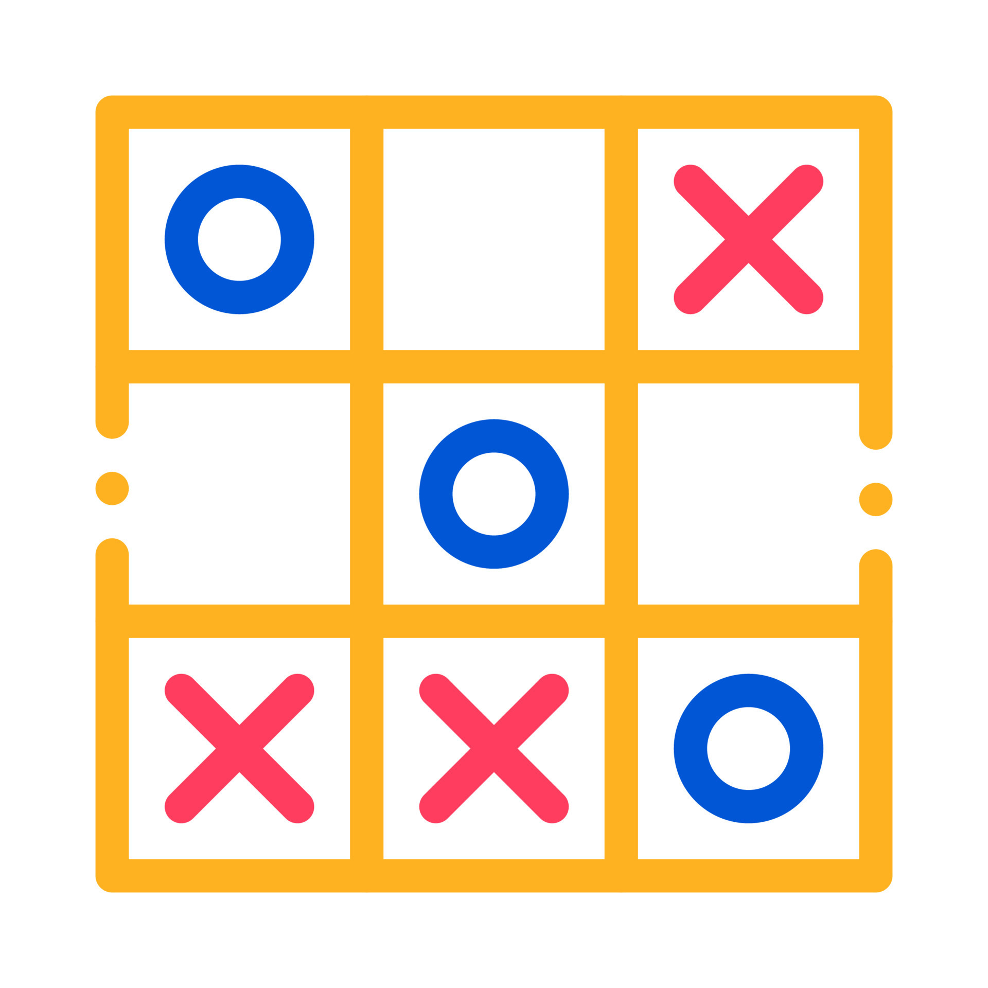 Kids Game Noughts And Crosses Vector Sign Icon 17440015 Vector Art at
