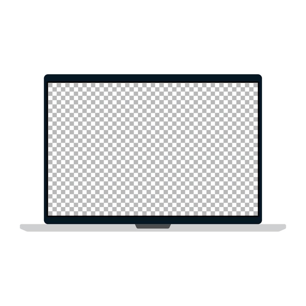 laptop computer technology on white background vector