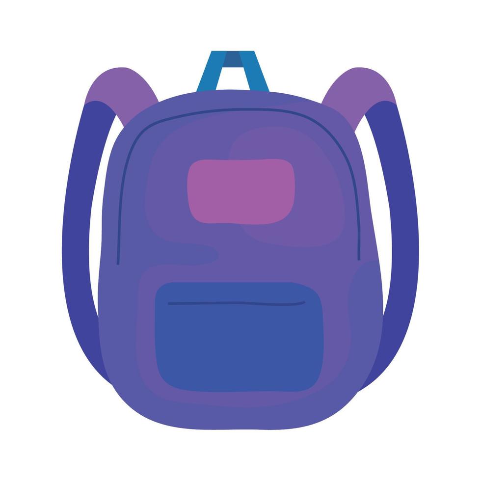 diseño de vector de icono de bolso de escuela