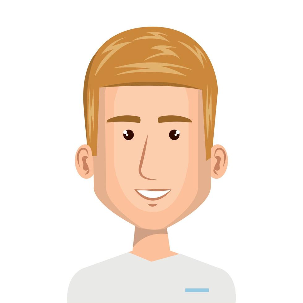 icono de personaje de avatar de paramédico masculino vector