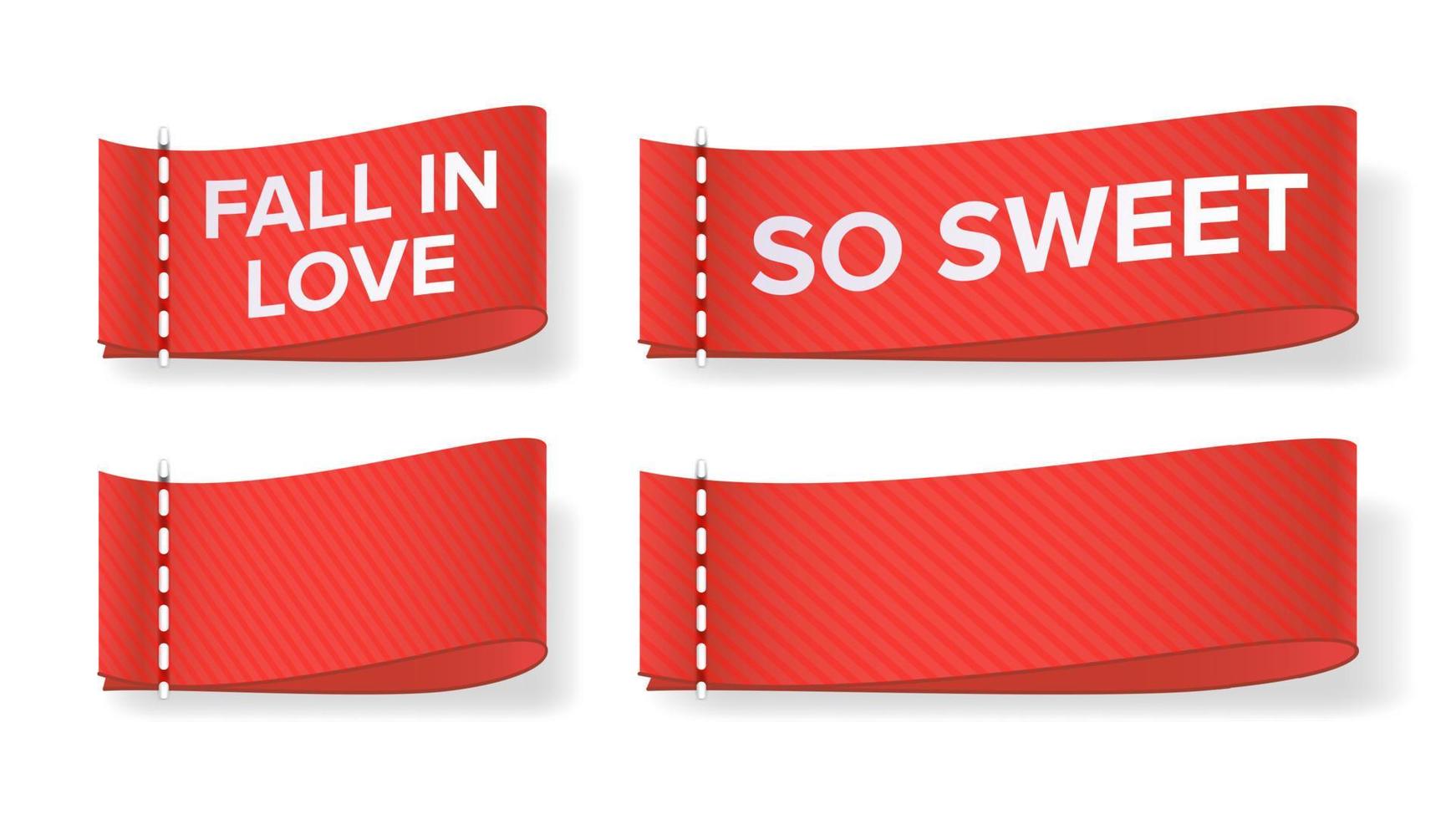 Valentine s Day Clothing labels Vector. Isolated On White Illustration vector