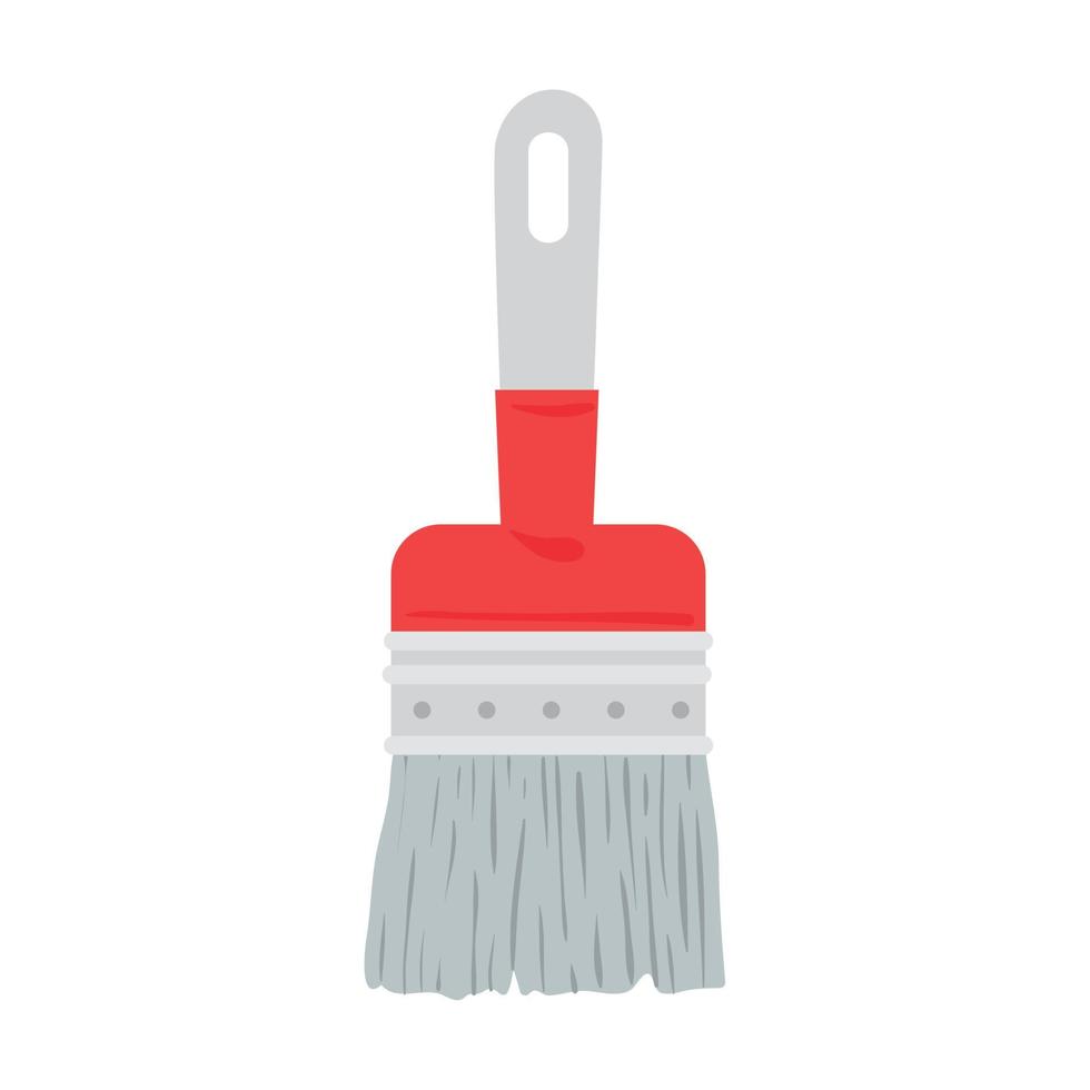 paint brush tool construction, on white background vector