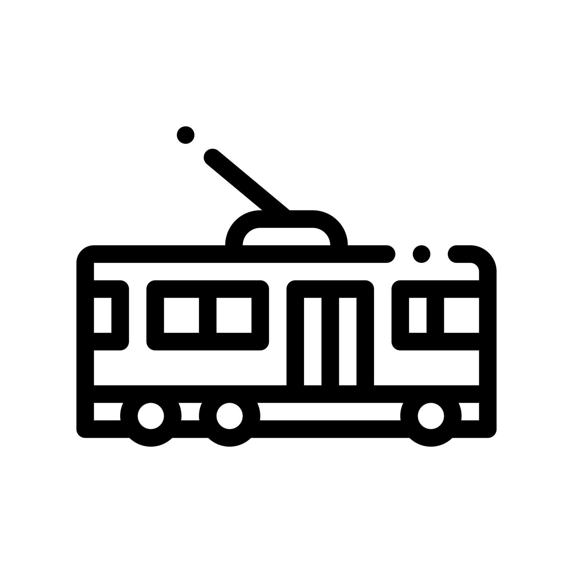 Public Transport Trolley Bus Vector Sign Icon 17440622 Vector Art at