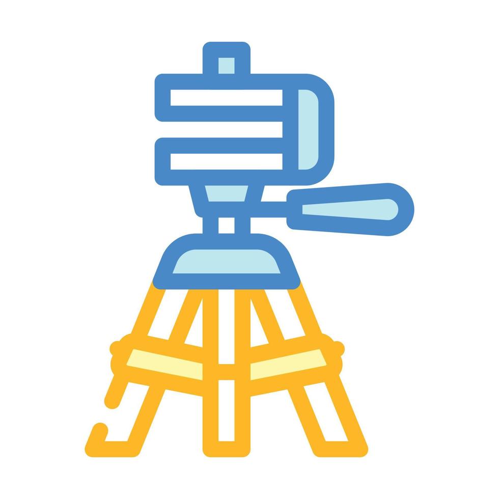 tripod accessory color icon vector illustration