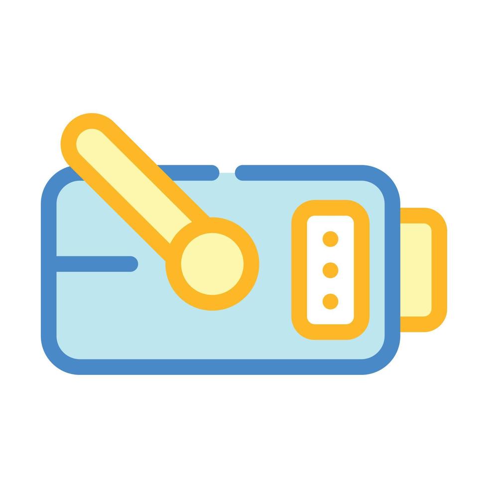 portable x-ray machine color icon vector illustration