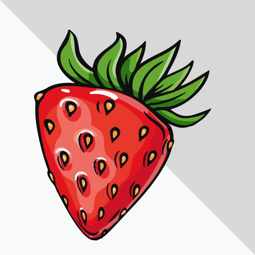 Strawberry Drawing Icon 17440956 Vector Art at Vecteezy