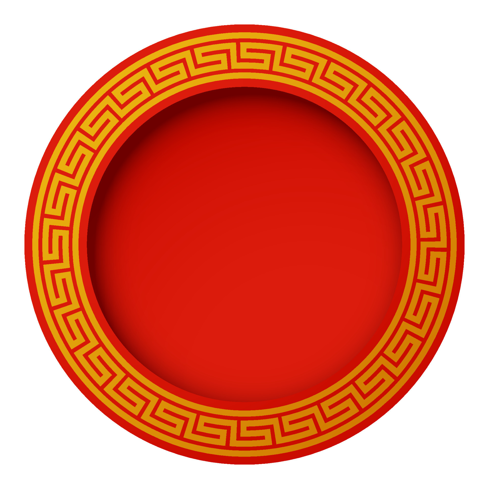 chinese new year circle pattern