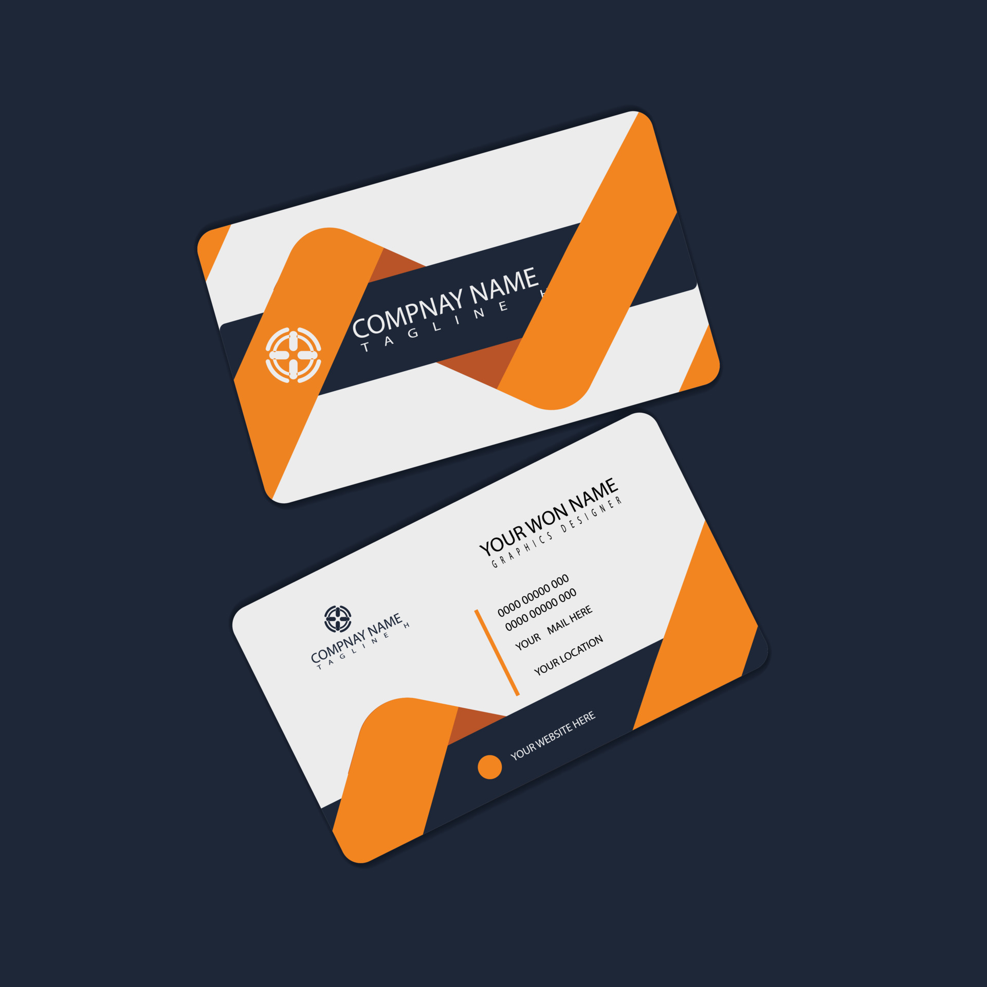 Corporate or Personal Visiting Card or Business Card Design Template Corporate or Personal Visiting Card or Business Card Design Template