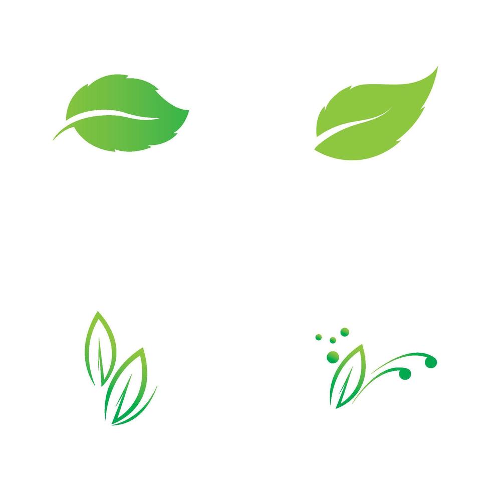 diseño de logotipo de vector de hoja de árbol, concepto ecológico